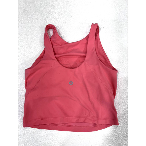 Lululemon Align High Neck Tank Top Raspberry Cream Sz 4 Nulu - Picture 2 of 3